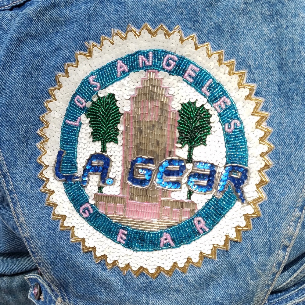L.A. Gear vintage 80's jean jacket